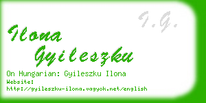 ilona gyileszku business card